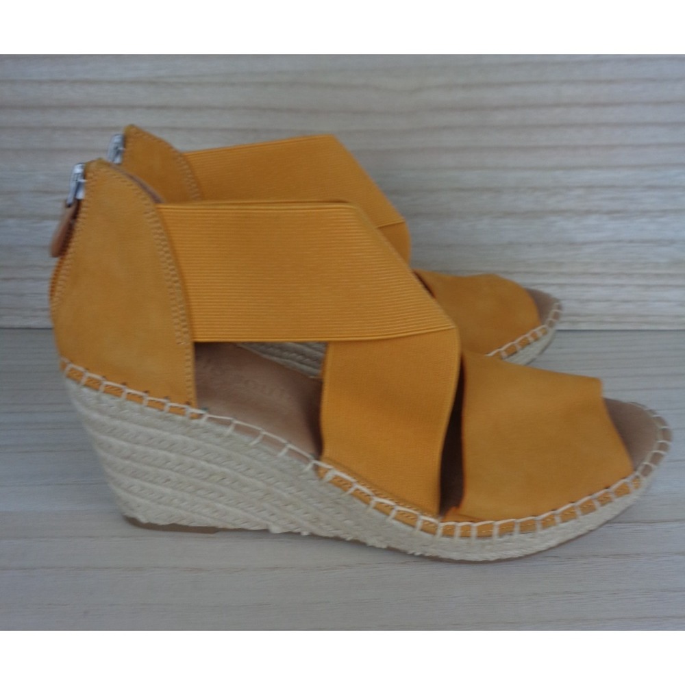 Gentle Souls Kenneth Cole Colleen‎ Espadrilles Wedge Sandals Sorbet Orange 9.5